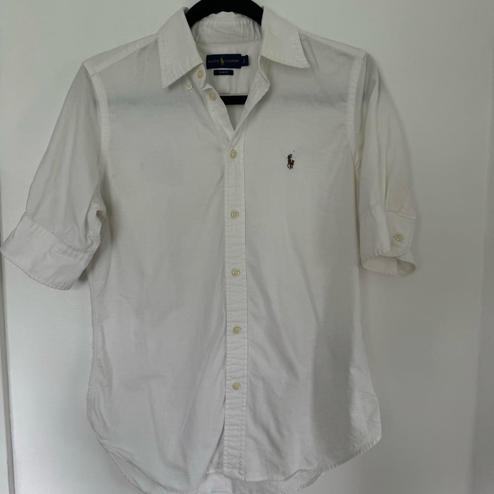 Polo Ralph Lauren Women’s Short Sleeve Button Down Shirt